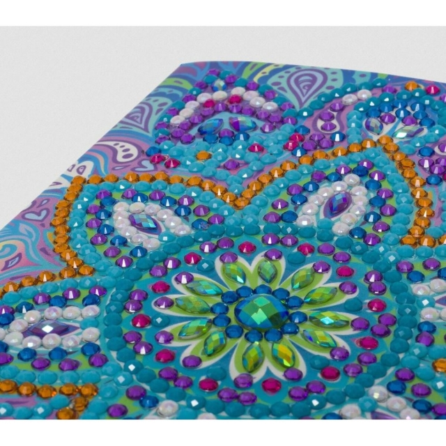 Craft Buddy CCK-10x15B3 Crystal Card Kit Blue Mandala