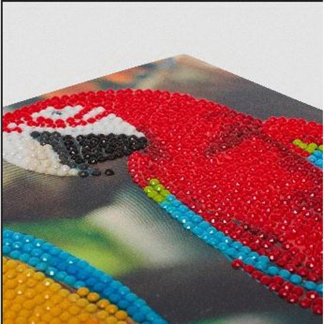 Craft Buddy CCK-A76 Crystal Card Kit Parrot Friends