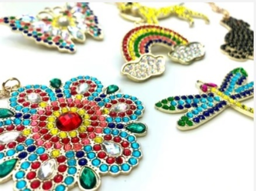 Craft Buddy CA-PDKT2 Crystal Art Pendant Kit of 6 Set mit 6 Anhängern
