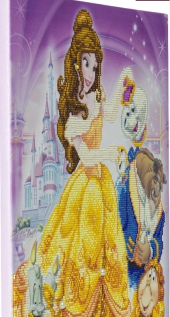 Craft Buddy CAK-DNY705L Framed Crystal Art Holzrahmen Beauty and the Beast Medley