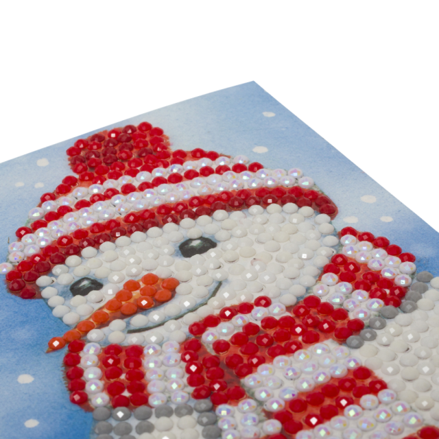 Craft Buddy CCK-10x15B4 Crystal Art Card Cosy Snowman