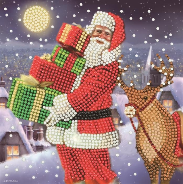 Craft Buddy CCK-XM93 Crystal Art Card 18 x 18 cm Santa's Gifts