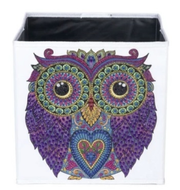 Craft Buddy Crystal Art Folding Storage Box Owl