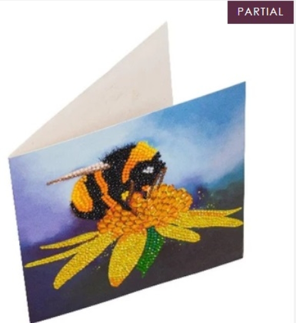 Craft Buddy CCK-A81 Crystal Card Kit Bumblebee
