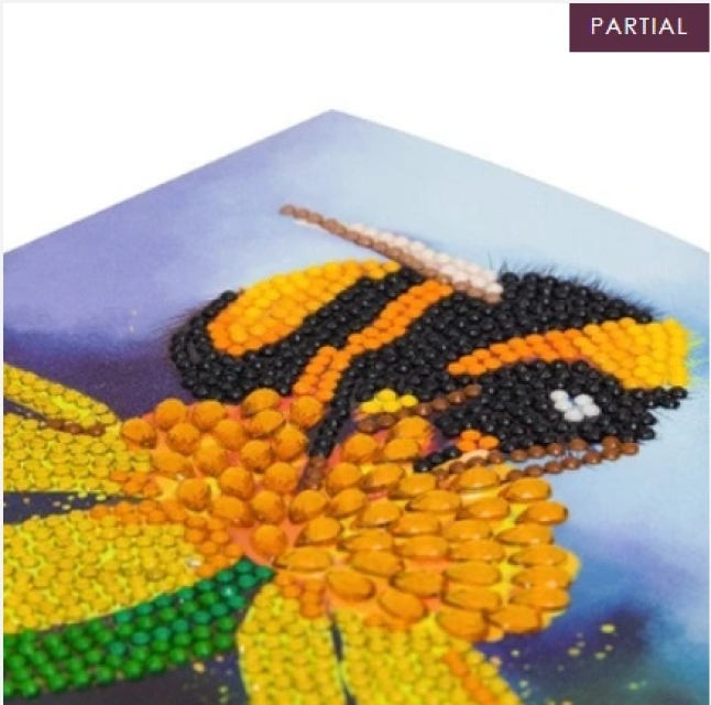 Craft Buddy CCK-A81 Crystal Card Kit Bumblebee