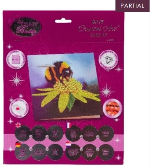 Craft Buddy CCK-A81 Crystal Card Kit Bumblebee