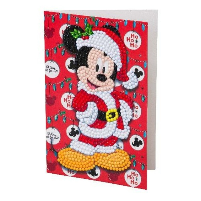 Craft Buddy CCK-10x15DNY03 Crystal Art Card Santa Mickey