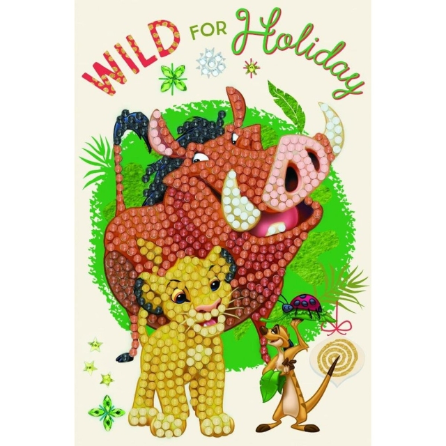 Craft Buddy CCK-10x15DNY04 Crystal Art Card The Festive Lion King