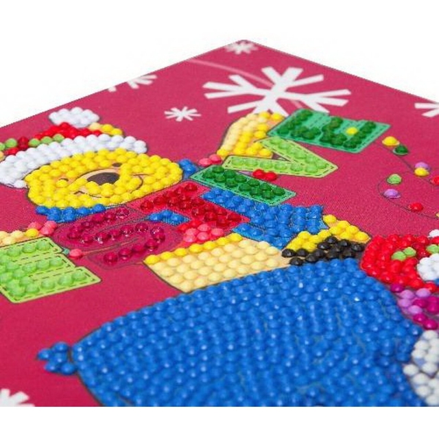 Craft Buddy CCK-DNY808 Crystal Art Card Festive Winnie the Pooh