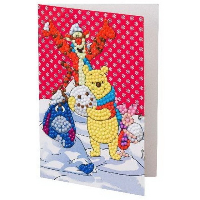 Craft Buddy CCK-10x15DNY05 Crystal Art Card Winter Winnie the Pooh