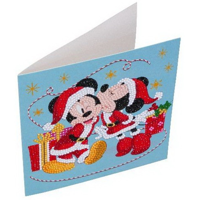 Craft Buddy CCK-DNY809 Crystal Art Card Festive Mickie and Minnie