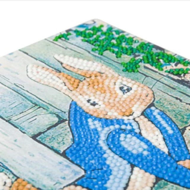 Craft Buddy CCK-PRBT06 Crystal Art Card Peter Rabbit Under The Fence