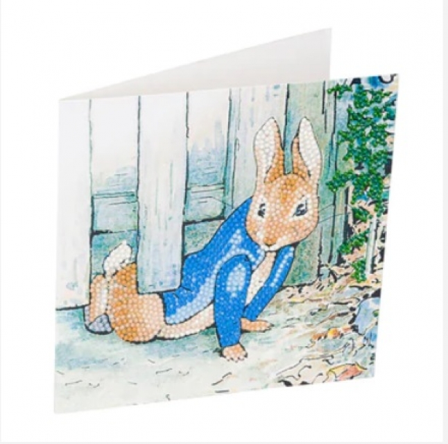 Craft Buddy CCK-PRBT06 Crystal Art Card Peter Rabbit Under The Fence