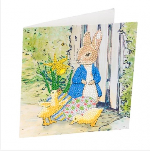 Craft Buddy CCK-PRBT04 Crystal Art Card Peter Rabbit and Chicks