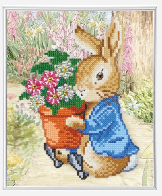 CAM-PRBT01 Crystal Art Framed Picture Kit Peter Rabbit 21 x 25 cm