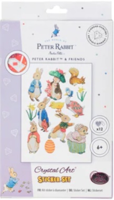 Craft Buddy CAMK-PBRT01 Crystal Art Sticker Set Peter Rabbit