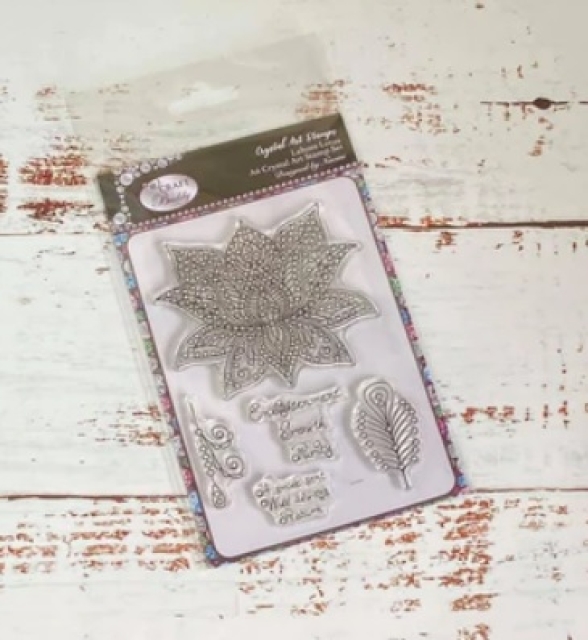 Craft Buddy CCST49 Crystal Art Crystal Art A6 Clear Stamps Transparente Stempel Lahore Lotus