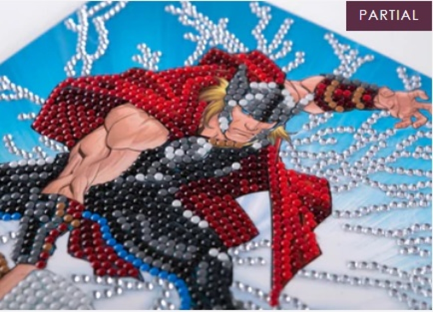 Craft Buddy CCK-MCU906 Crystal Art Card 18 x 18 cm Thor