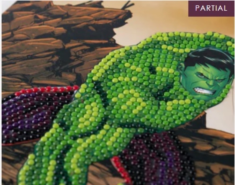 Craft Buddy CCK-MCU903 Crystal Art Card 18 x 18 cm Hulk