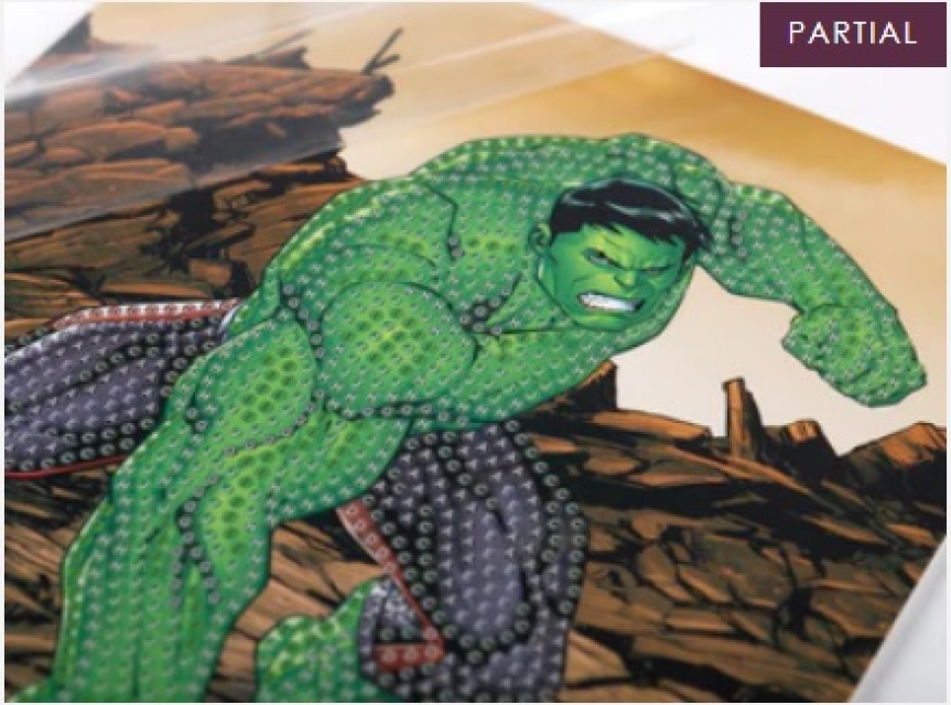 Craft Buddy CCK-MCU903 Crystal Art Card 18 x 18 cm Hulk