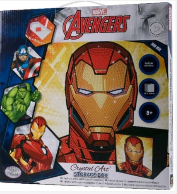 Craft Buddy CA-MCUFB1 Crystal Art Folding Storage Box Ironman