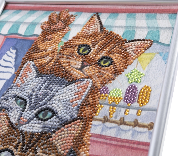 CAM-33 Crystal Art Gallery Collection Kit 21 x 25 cm Kittens