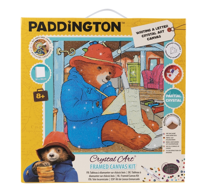 Craft Buddy CAK-PDB701M Framed Crystal Art Holzrahmen Paddington & A Letter
