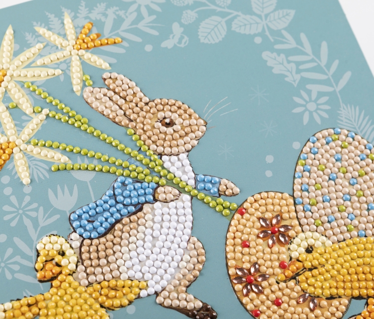 Craft Buddy CCK-PRBT09 Crystal Art Card 18 x 18 cm Peter & Easter