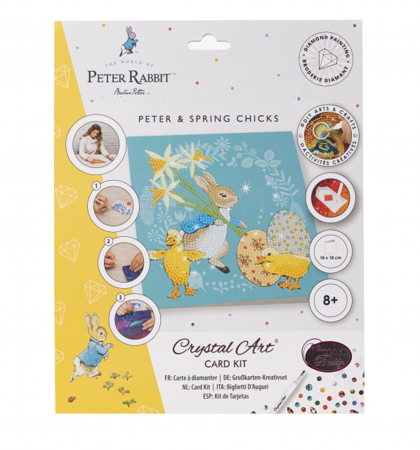 Craft Buddy CCK-PRBT09 Crystal Art Card 18 x 18 cm Peter & Easter