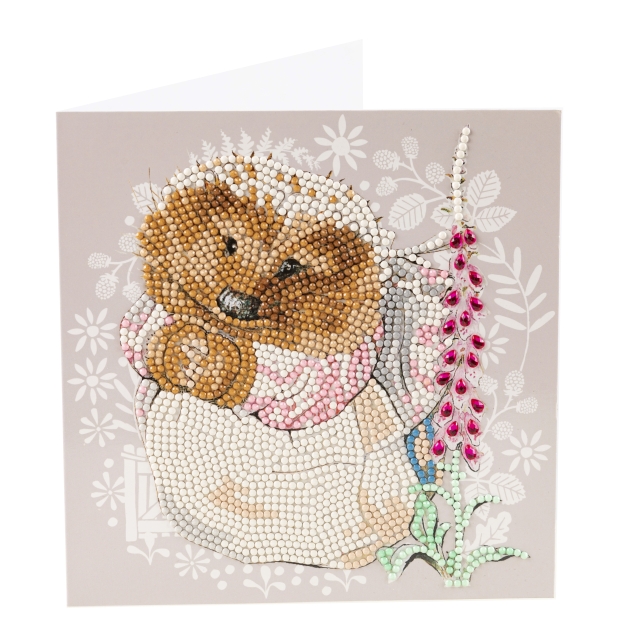 Craft Buddy CCK-PRBT10 Crystal Art Card 18 x 18 cm Mrs. Tiggy-Winkle