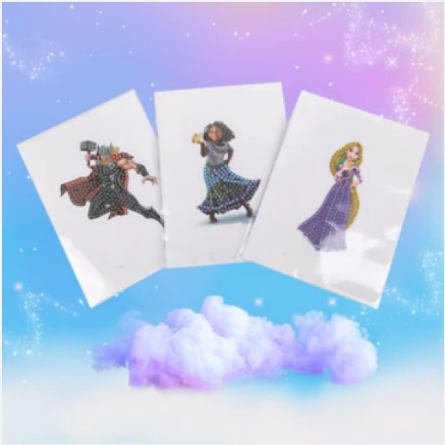 Craft Buddy CA-DNY100ALB  Disney 100 Crystal Art Sticker Album Starter Pack