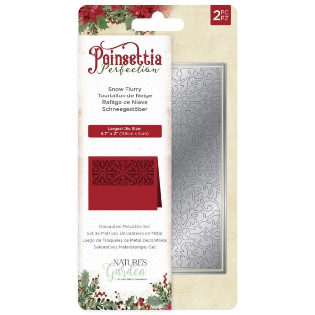 Crafters Companion Poinsetta Perfection Snowflurry Die