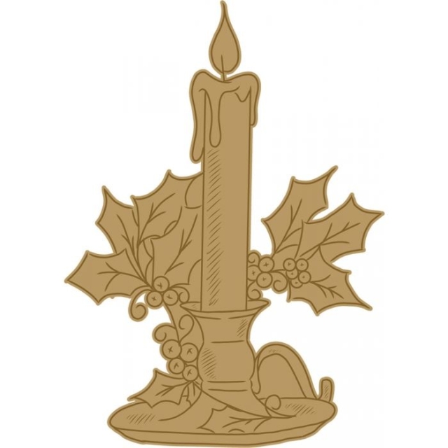 Crafters Companion Poinsetta Perfection Candlelight Christmas Stamp and Die