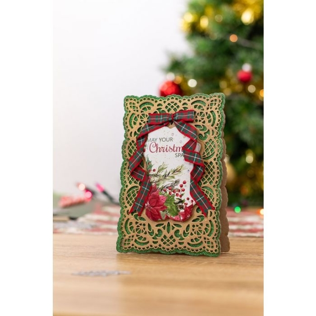 Crafters Companion Poinsetta Perfection Victorian Frame Die