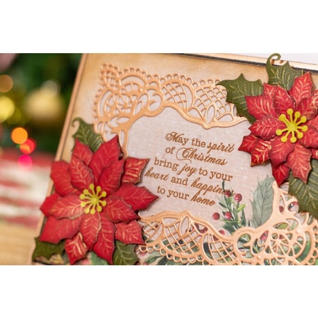 Crafters Companion Poinsetta Perfection Victorian Frame Die