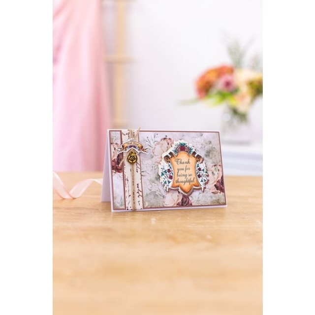 Crafters Companion Clear Stamp & Die Transparenter Stempel und Stanzschablone Vintage Diary Amtique Frame