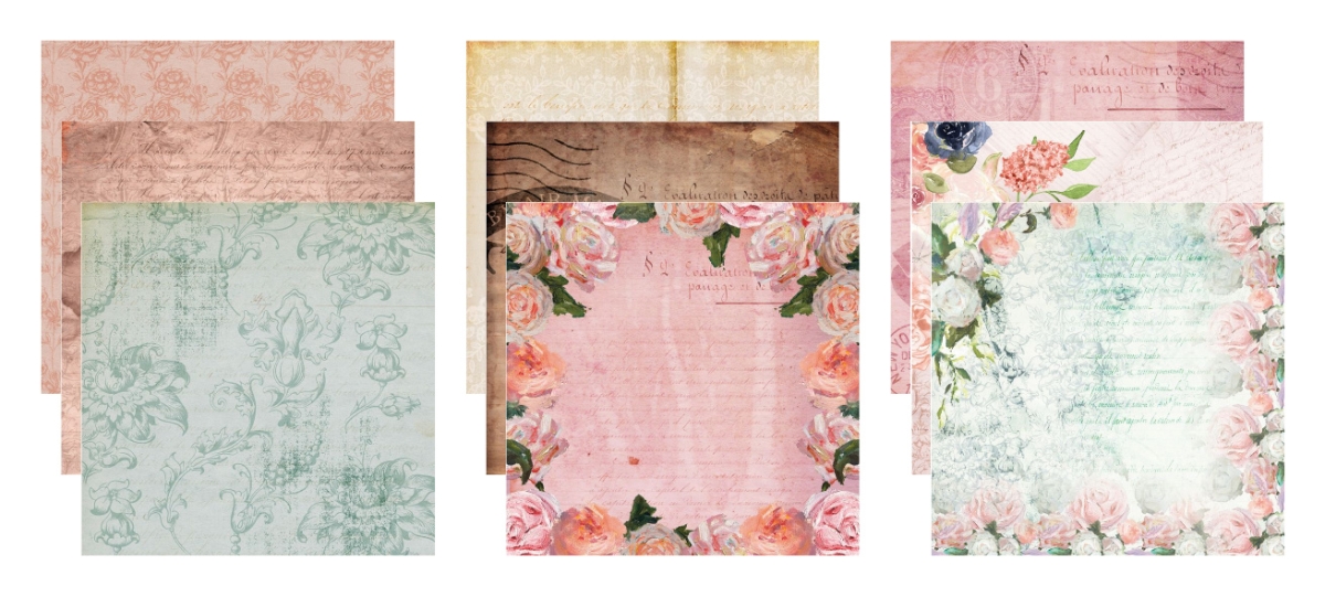 Crafter's Companion Paper Pad 12 x 12 inch Letters from the Heart