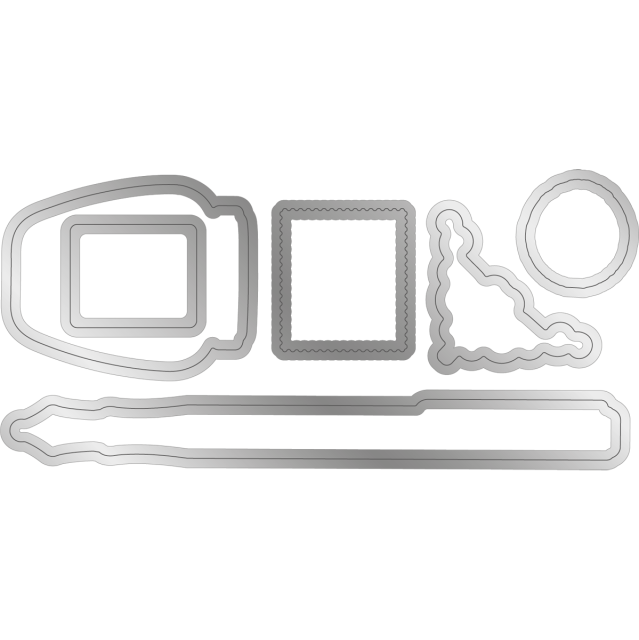 Crafters Companion Stamp and Die Stempel und Stanzschablone Letters from The Heart Traditional Postcard