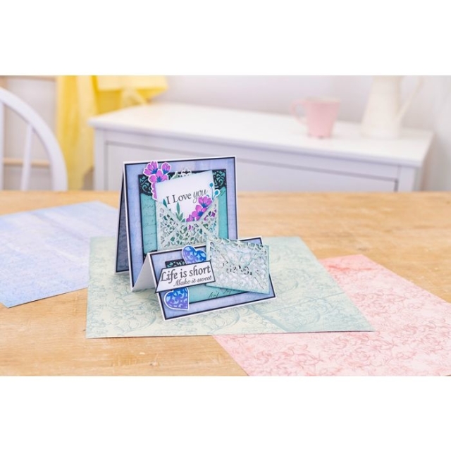 Crafters Companion Stamp and Die Stempel und Stanzschablone Letters from The Heart Lace Envelope