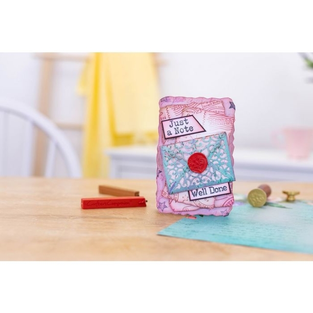 Crafters Companion Stamp and Die Stempel und Stanzschablone Letters from The Heart Lace Envelope