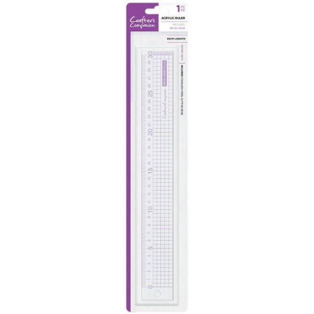 Crafters Companion Metal Edge Acrylic Ruler