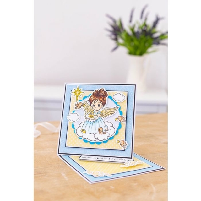 Crafters Companion Stamp and Die Stempel und Stanzschablone Angel Inspiration Twinkle Angel