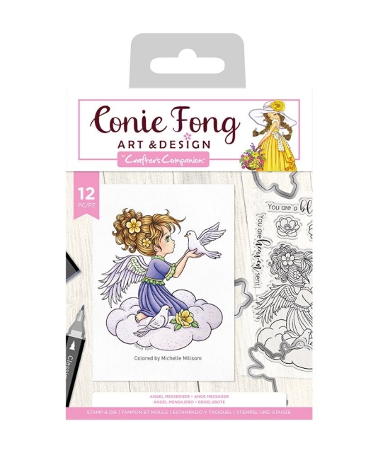 Crafters Companion Stamp and Die Stempel und Stanzschablone Angel Inspiration Angel Messenger