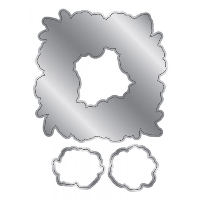 Crafter's Companion Chinoiserie Collection Stamp and Die Stempel und Stanzschablone Peony Wreath