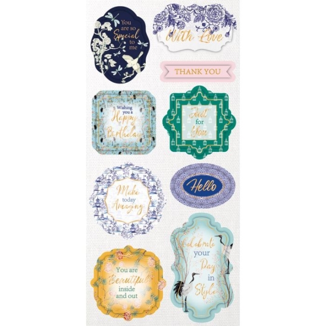 Crafter's Companion Chinoiserie Collection 3D Die-Cut Toppers