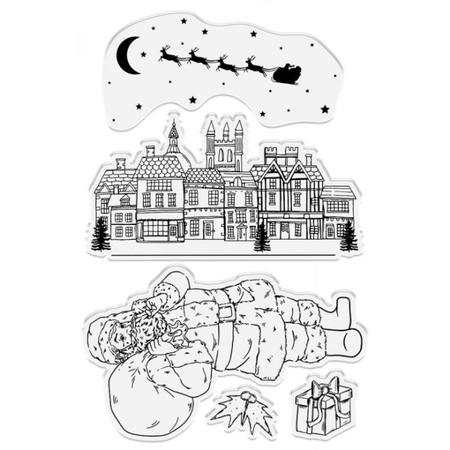 Crafters Companion Clear Stamp Transparenter Stempel Twas the Night Before Christmas St. Nicholas