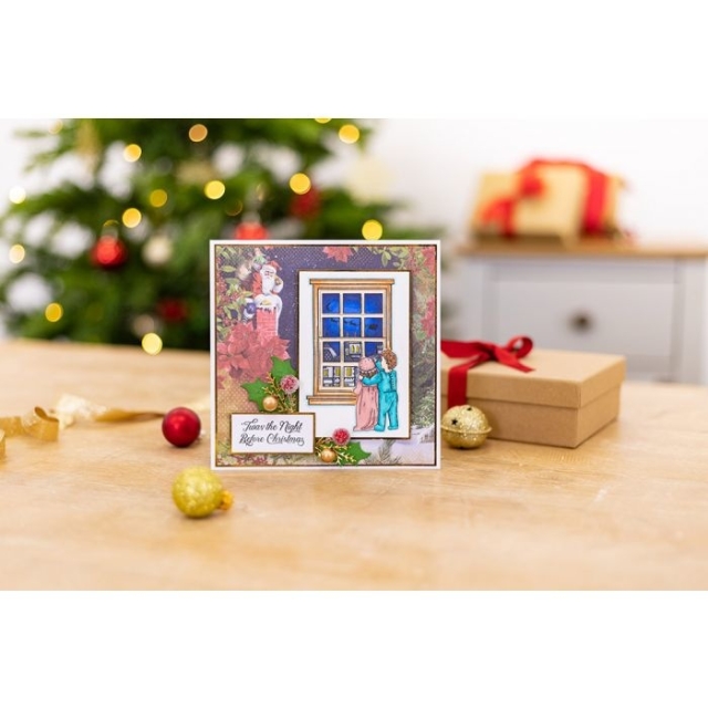 Crafters Companion Clear Stamp Transparenter Stempel Twas the Night Before Christmas / Christmas Eve