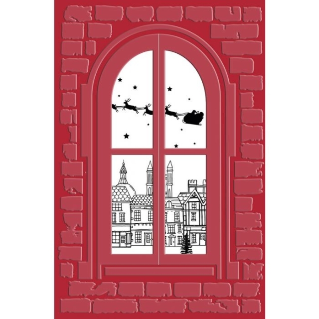Crafters Companion Twas the Night Before Christmas Cut and Embossing Folder Traditional Window