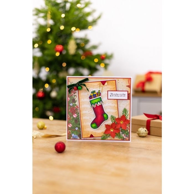 Crafters Companion Twas the Night Before Christmas Embossing Folder Musical Notes