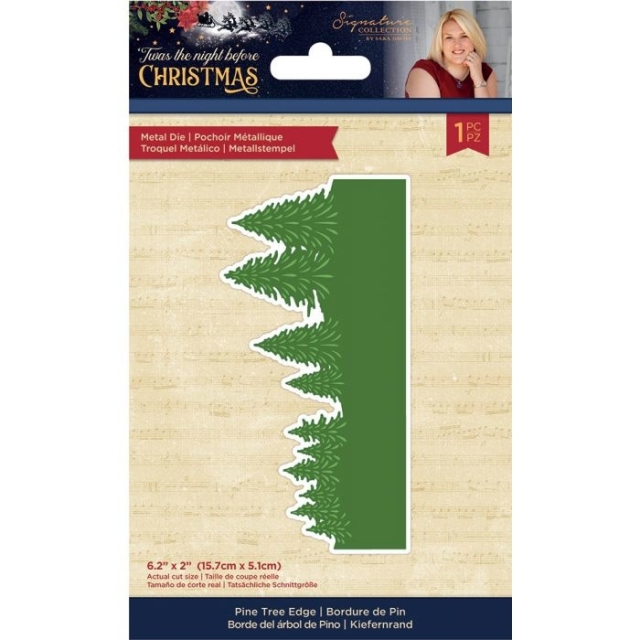 Crafter's Companion Twas the Night Before Christmas Metal Die Stanzschablone Pine Tree Edge